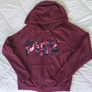 PINK zip up hoodie